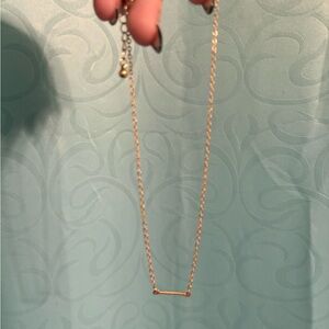 Elegant Gold Bar Necklace